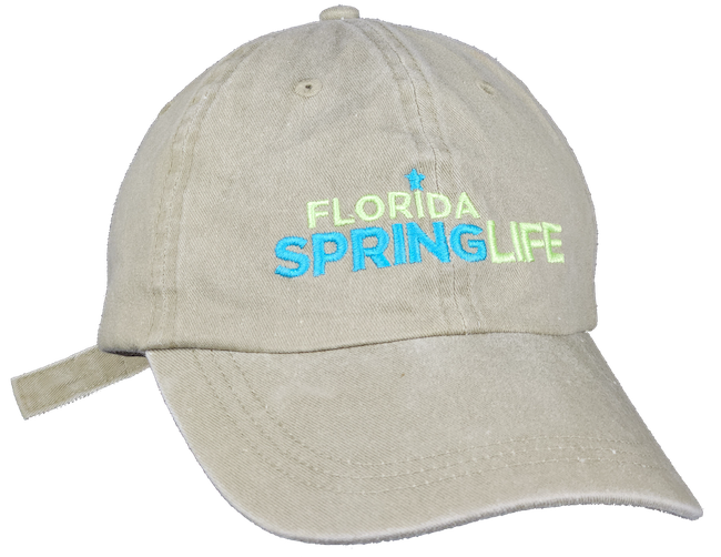Florida Spring Life Canvas Hat Khaki-Green