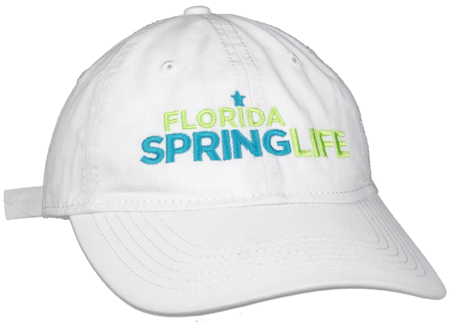 Florida Spring Life Canvas Hat White