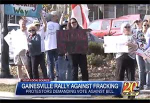 Gainesville rallying against fracking